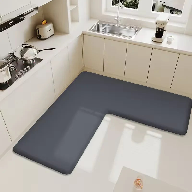 Nura Banyo & Kapı Paspası - 54x40cm Süet Emici Anti-kaymaz Paspas