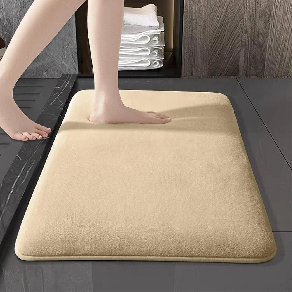 Nura Banyo & Kapı Paspası - 54x40cm Süet Emici Anti-kaymaz Paspas