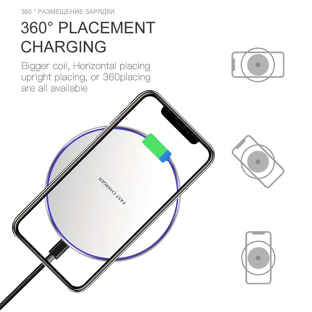 Nura 30W Kablosuz Şarj Pedi - iPhone 15/14/13, Samsung, Xiaomi için Hızlı Şarj İstasyonu