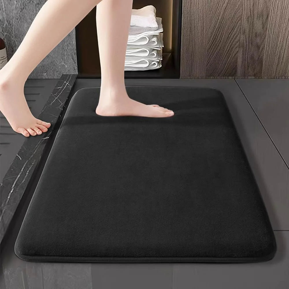 Nura Banyo & Kapı Paspası - 54x40cm Süet Emici Anti-kaymaz Paspas