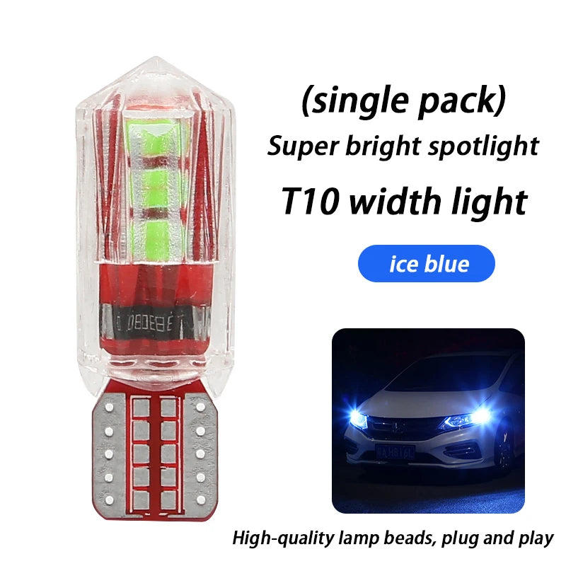 T10 LED Araç Lambası - Süper Parlak Genişlik ve Plaka Işığı (Çok Renkli)
