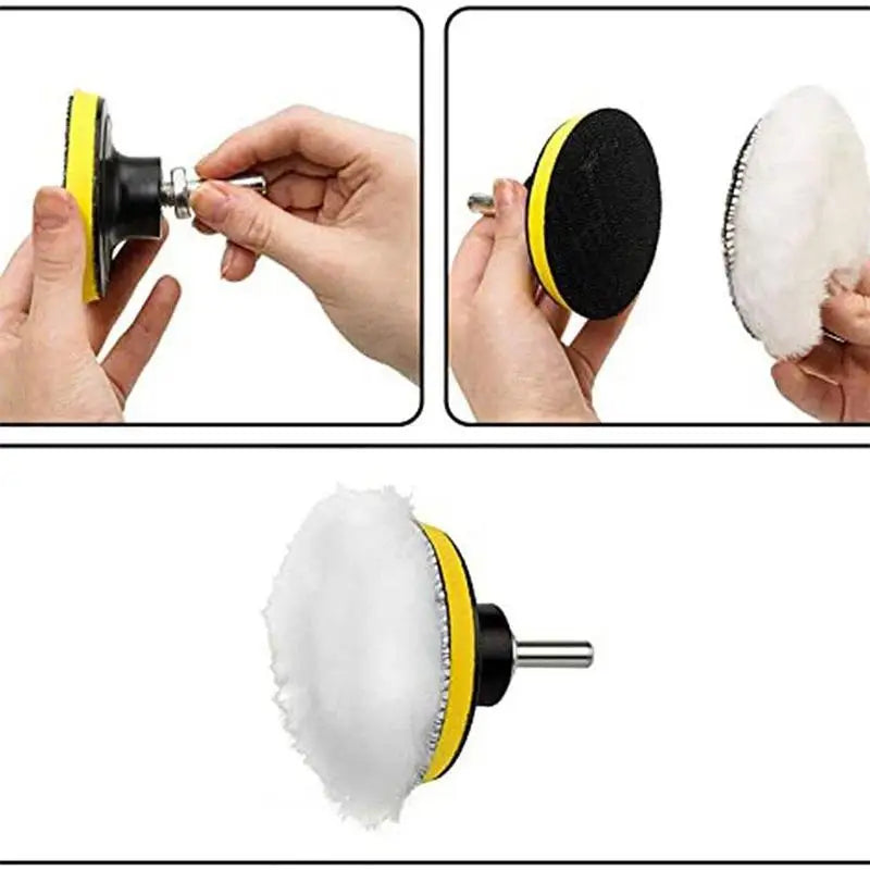 Evrensel Araç Pürmüz Pedi - 3/4 inç M10/M14 Yün Cila Makinesi Aksesuarı