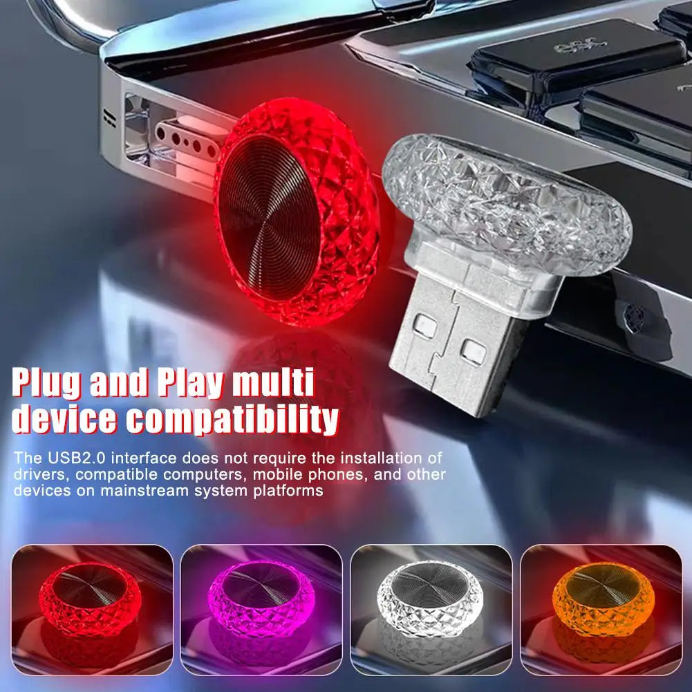 Nura USB Ortam Işığı - Araç ve Bilgisayar için Mini LED Atmosfer Lambası