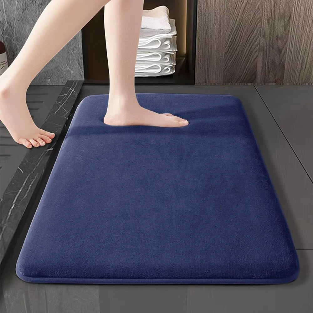 Nura Banyo & Kapı Paspası - 54x40cm Süet Emici Anti-kaymaz Paspas