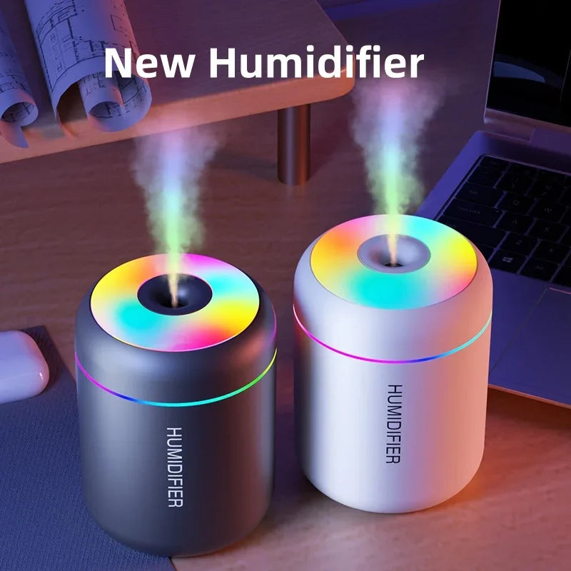 180ML Mini Hava Nemlendirici USB Elektrikli Aroma Difüzörü Esansiyel Yağ Arıtıcı Aromaterapi Sis Makinesi Işıklar Araba Ev Yatak Odası