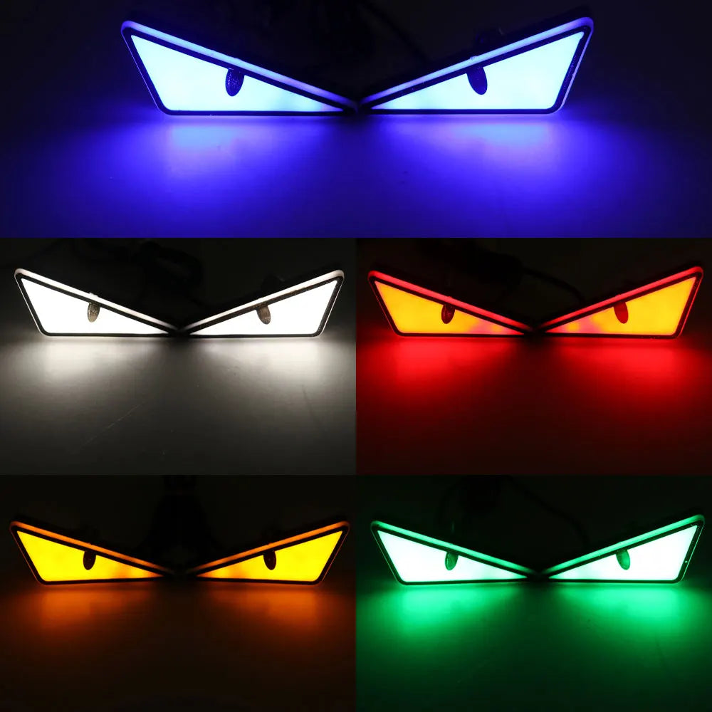 2’li LED Şeytan Gözü Plaka Işığı - Evrensel Araç ve Motosiklet Dekorasyonu