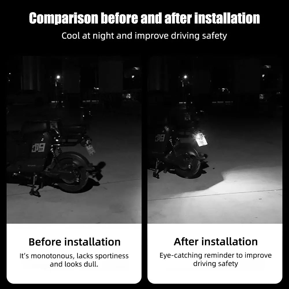 2’li LED Şeytan Gözü Plaka Işığı - Evrensel Araç ve Motosiklet Dekorasyonu