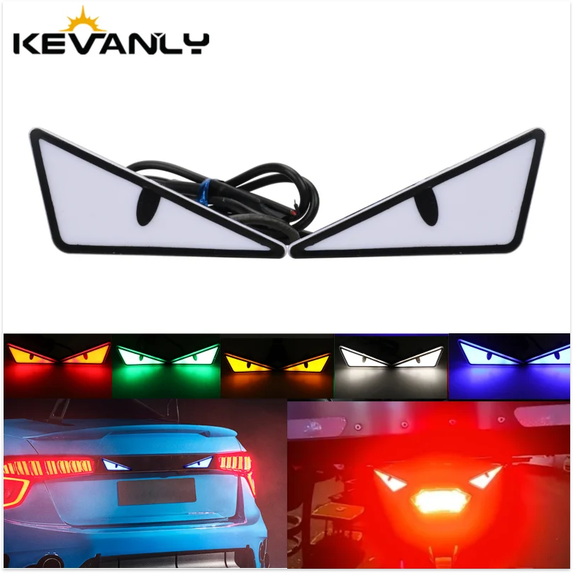2’li LED Şeytan Gözü Plaka Işığı - Evrensel Araç ve Motosiklet Dekorasyonu