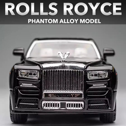1/24 Rolls Royce Phantom Diecast Oyuncak Arabalar Model Simüle Geri Çekilebilir Limuzin Çinko Alaşımlı Metal Oyuncak Araba Çocuklar İçin Hediye Koleksiyonu