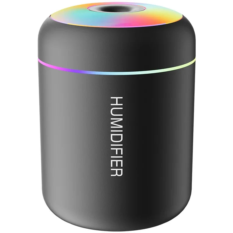 180ML Mini Hava Nemlendirici USB Elektrikli Aroma Difüzörü Esansiyel Yağ Arıtıcı Aromaterapi Sis Makinesi Işıklar Araba Ev Yatak Odası