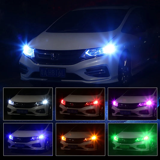 T10 LED Araç Lambası - Süper Parlak Genişlik ve Plaka Işığı (Çok Renkli)