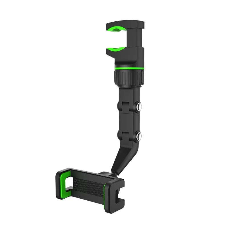 360° Dönen ve Katlanabilir Arka Görüş Aynası Telefon Tutucu - Tüm Araçlar için Çok Fonksiyonlu Tutucu