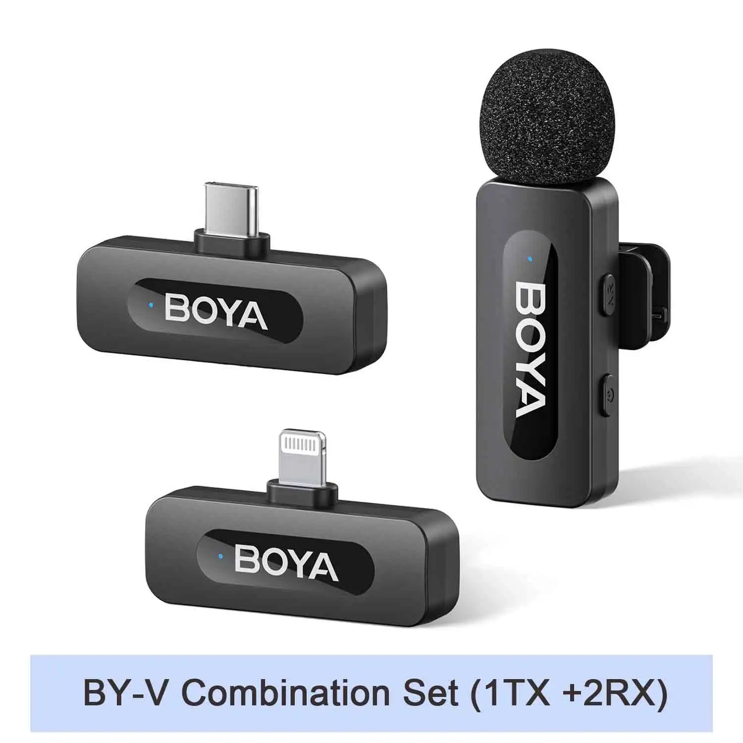 Nura Mini Kablosuz Lavalier Mikrofon - iPhone, iPad, Android için Canlı Yayın ve Vlog (BOYA BY-V)