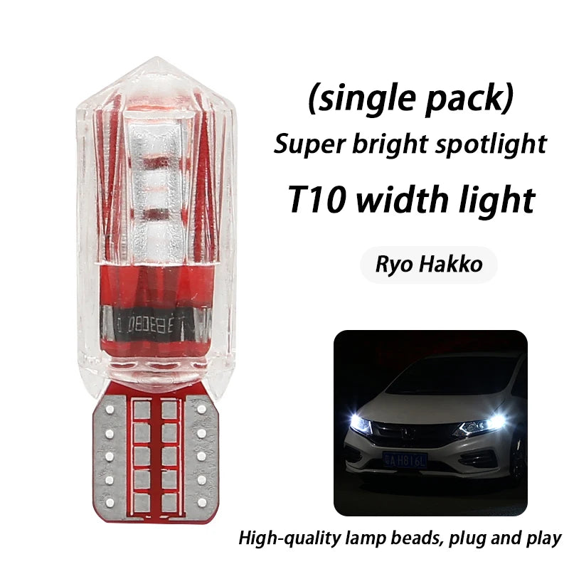 T10 LED Araç Lambası - Süper Parlak Genişlik ve Plaka Işığı (Çok Renkli)